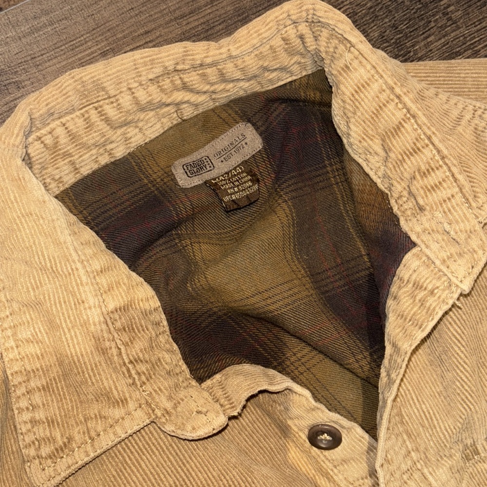 Faded Glory Corduroy Button Down Jacket - Picture 2 of 4